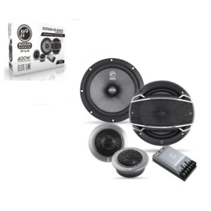 HF-6.4E Set De Medios de 6.5 Pulgadas 400 Watts Maximo Con Tweeter Y Crossover Hf Audio