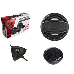 HF-66.2 Set De Medios 6.5 Pulgadas 240 Watts 120 Rms Con Tweeter Crossover HF Audio