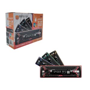 SR-41UB Est&eacute;reo Mp3 Usb Aux RGB Bluetooth Y Caratula Desmontable Spider