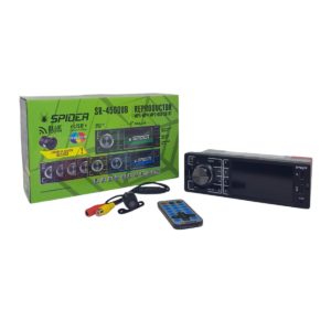 SR-4500UB Est&eacute;reo 1 Din Con Pantalla 4" Mp3 MP4 MP5 Usb SD Aux RGB Bluetooth Con C&aacute;mara de Reversa Spider