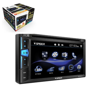 SR-6698UBL Est&eacute;reo 2 Din Con Pantalla T&aacute;ctil 6.2" CD DVD Mp3 MP4 Usb Bluetooth Control al volante y Mirror Link Spider