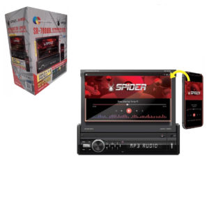 SR-780UBL Est&eacute;reo 1 Din Con Pantalla T&aacute;ctil 7" Mp3 MP4 MP5 Usb SD Aux RGB Bluetooth y Mirror Link  Spider