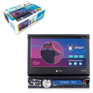 SR-785UBL Est&eacute;reo 1 Din Con Pantalla T&aacute;ctil 7" Mp3 MP4 USB SD Aux Bluetooth y Mirror Link Spider