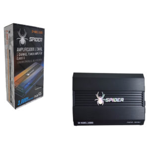 SR-NANO1.1000D Amplificador Mini 2000 Watts 1000 Rms 1 Canal Clase D Con Control Remoto Spider