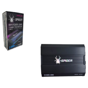 SR-NANO1.1500D Amplificador Mini 3000 Watts 1500 Rms 1 Canal Clase D Con Control Remoto Spider